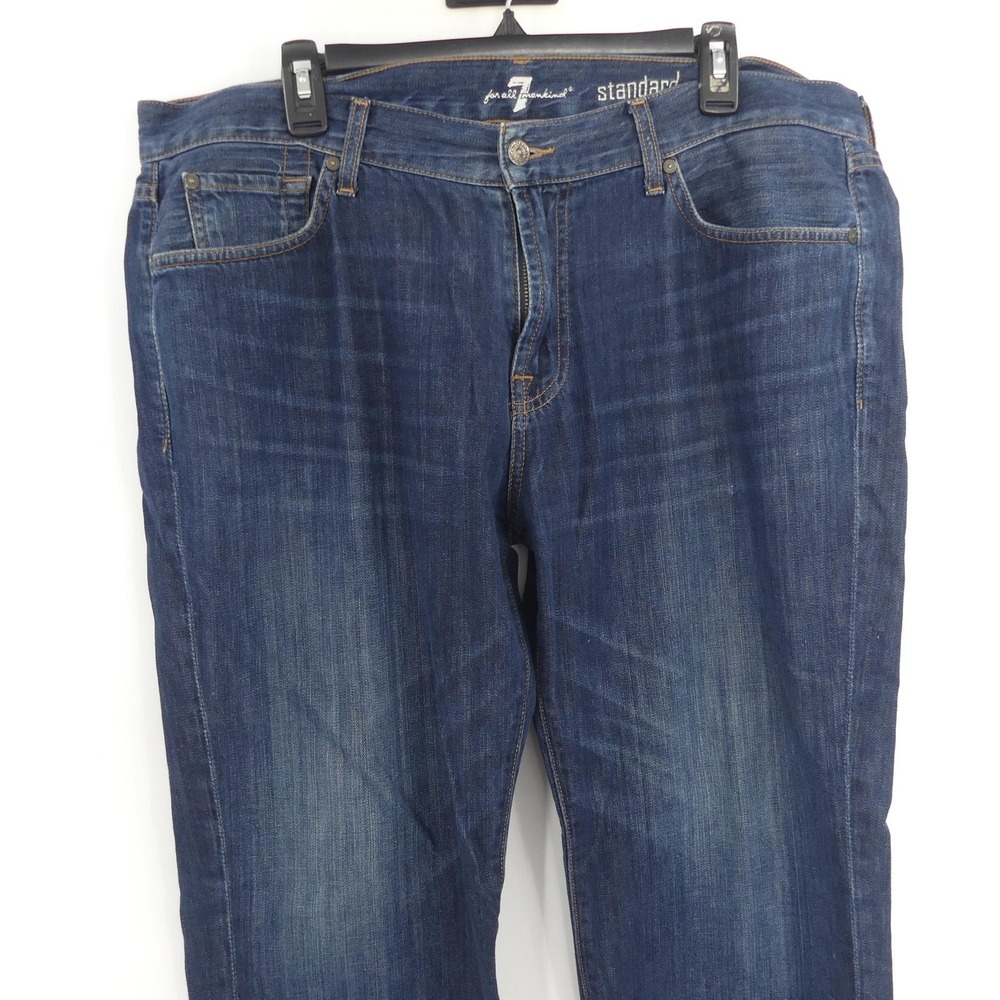 7 For All Mankind Jeans Mens‎ 38 Blue Standard Straight Leg Classic Denim 38x28